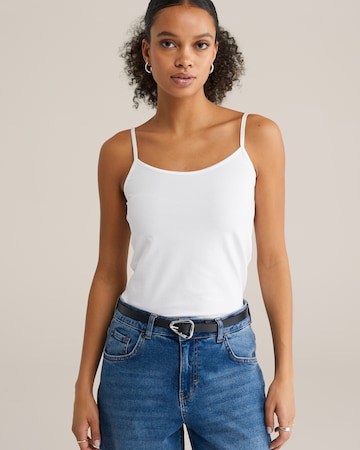 Haut WE Fashion en blanc : devant