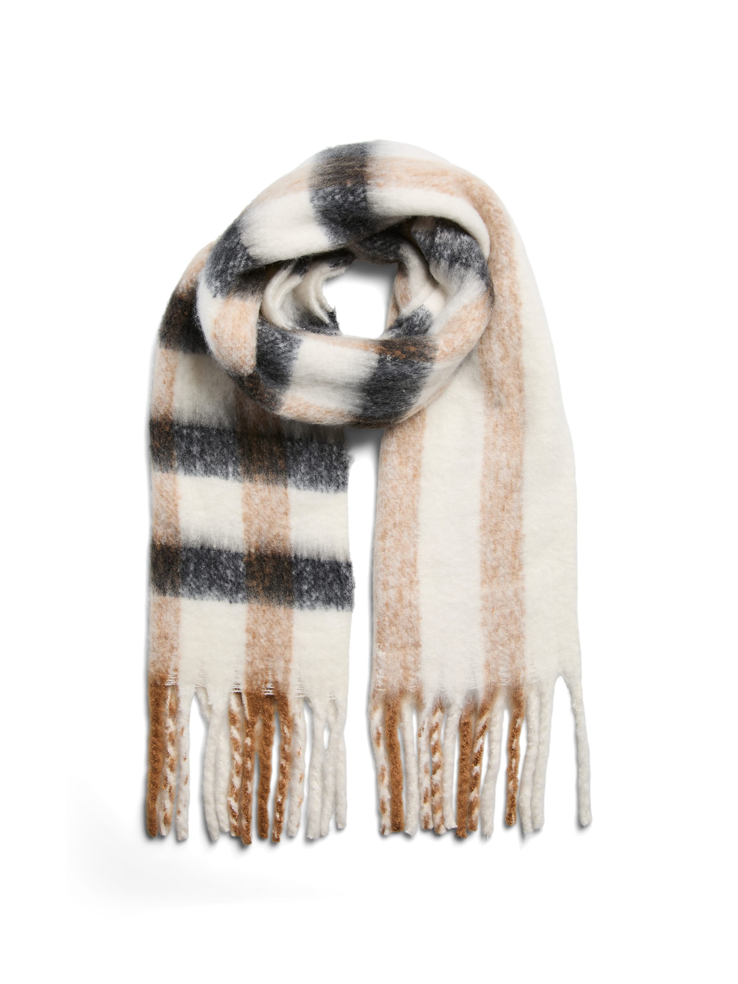 PIECES Scarf 'PCBEA' in White: front