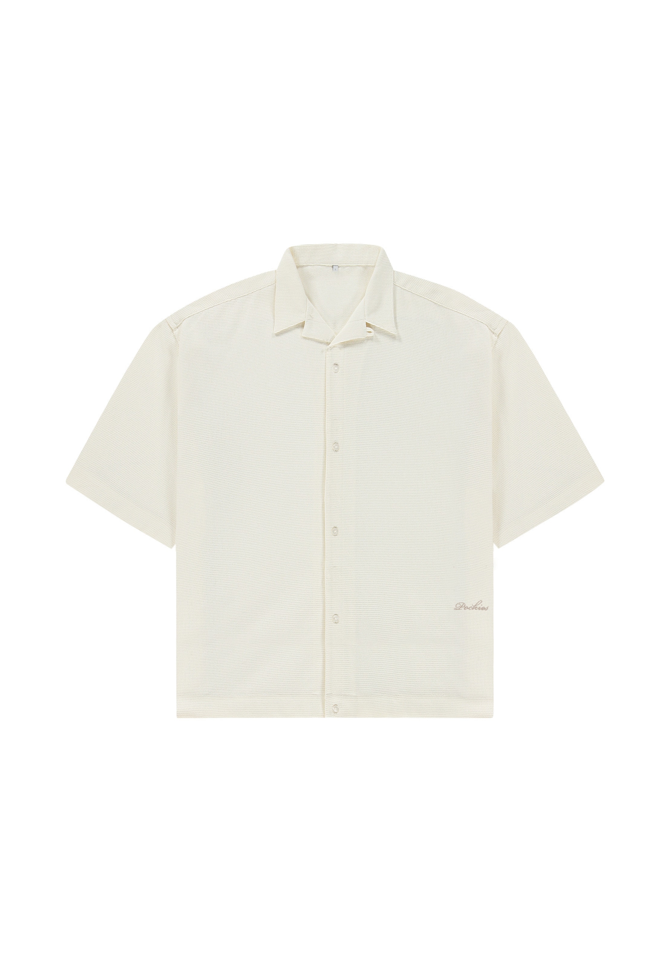 Comfort fit Camicia 'Leno' di Pockies in bianco: frontale