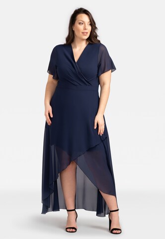 Karko Evening Dress 'MONIKA' in Blue: front