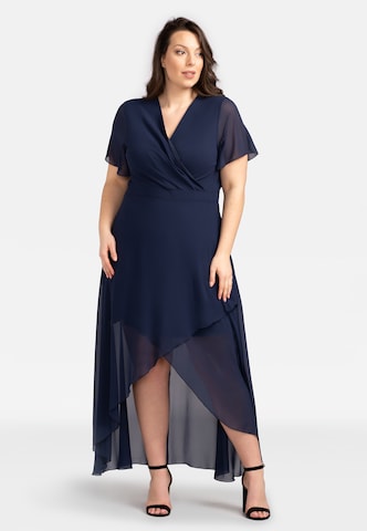 Karko Evening Dress 'MONIKA' in Blue: front