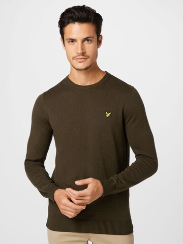 Pull-over Lyle & Scott en vert : devant