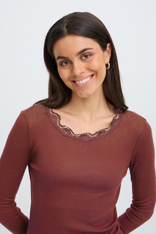Fransa Shirt 'FRHIZAMOND' in Brown