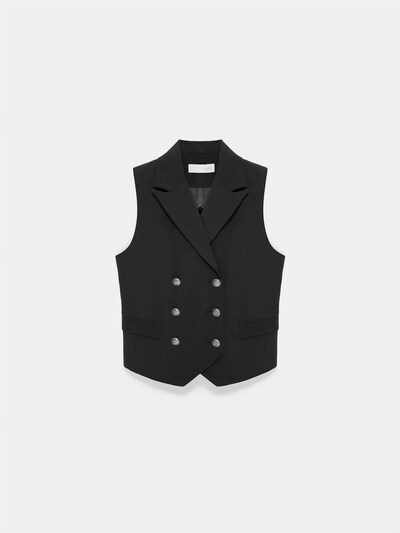 Dilvin Gilet en S en noir, Vue avec produit