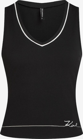 Top 'SIGNATURE LOUGE TANK TOP B2W44008' di KARL LAGERFELD JEANS in nero: frontale