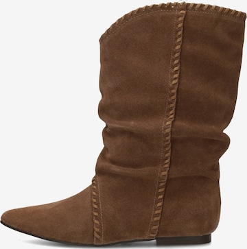 Bottes Poelman en marron : devant