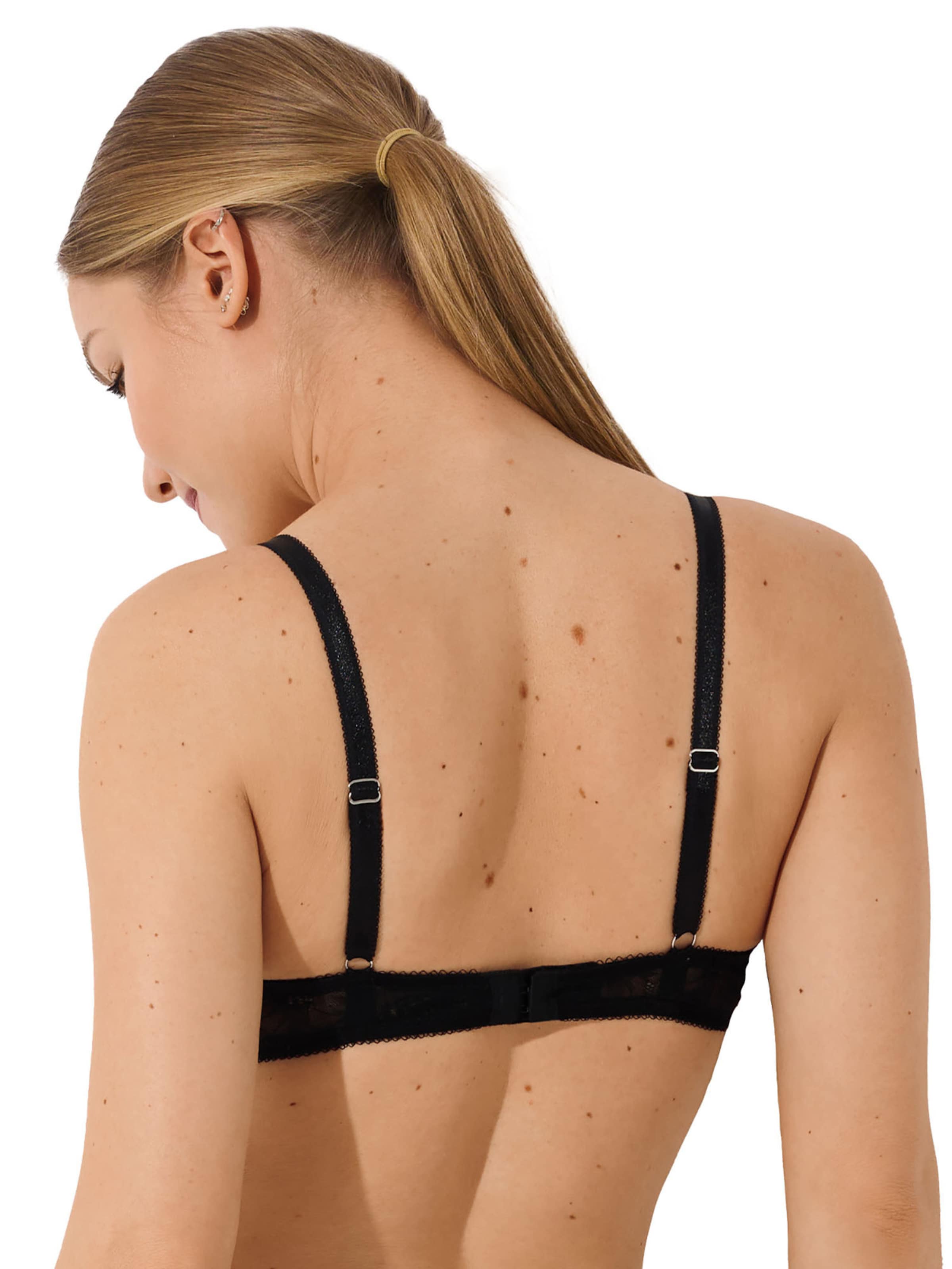 Lisca Push-up Bra 'Evelyn' in Black