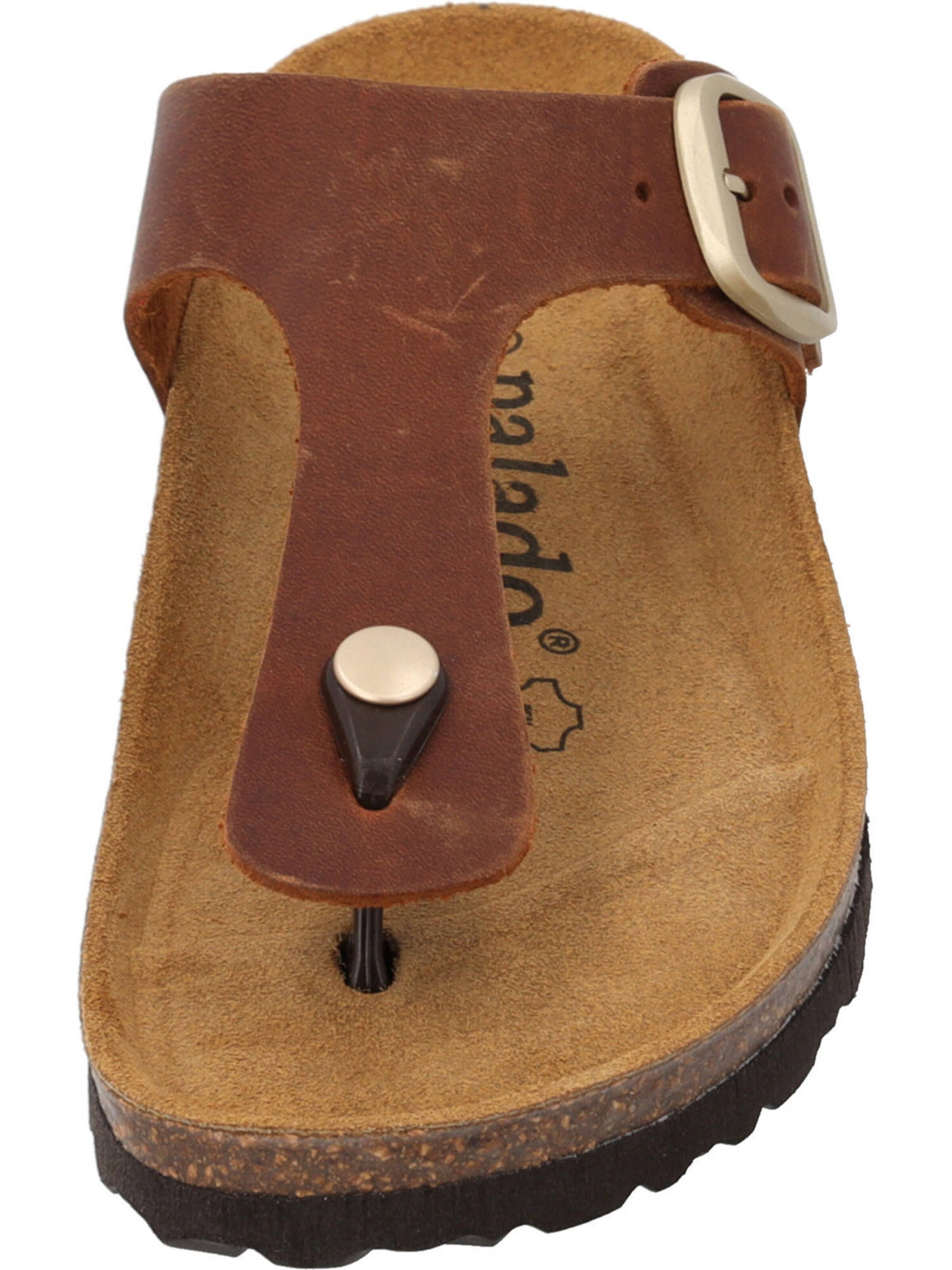 Palado T-bar sandals 'Kos Denka' in Brown