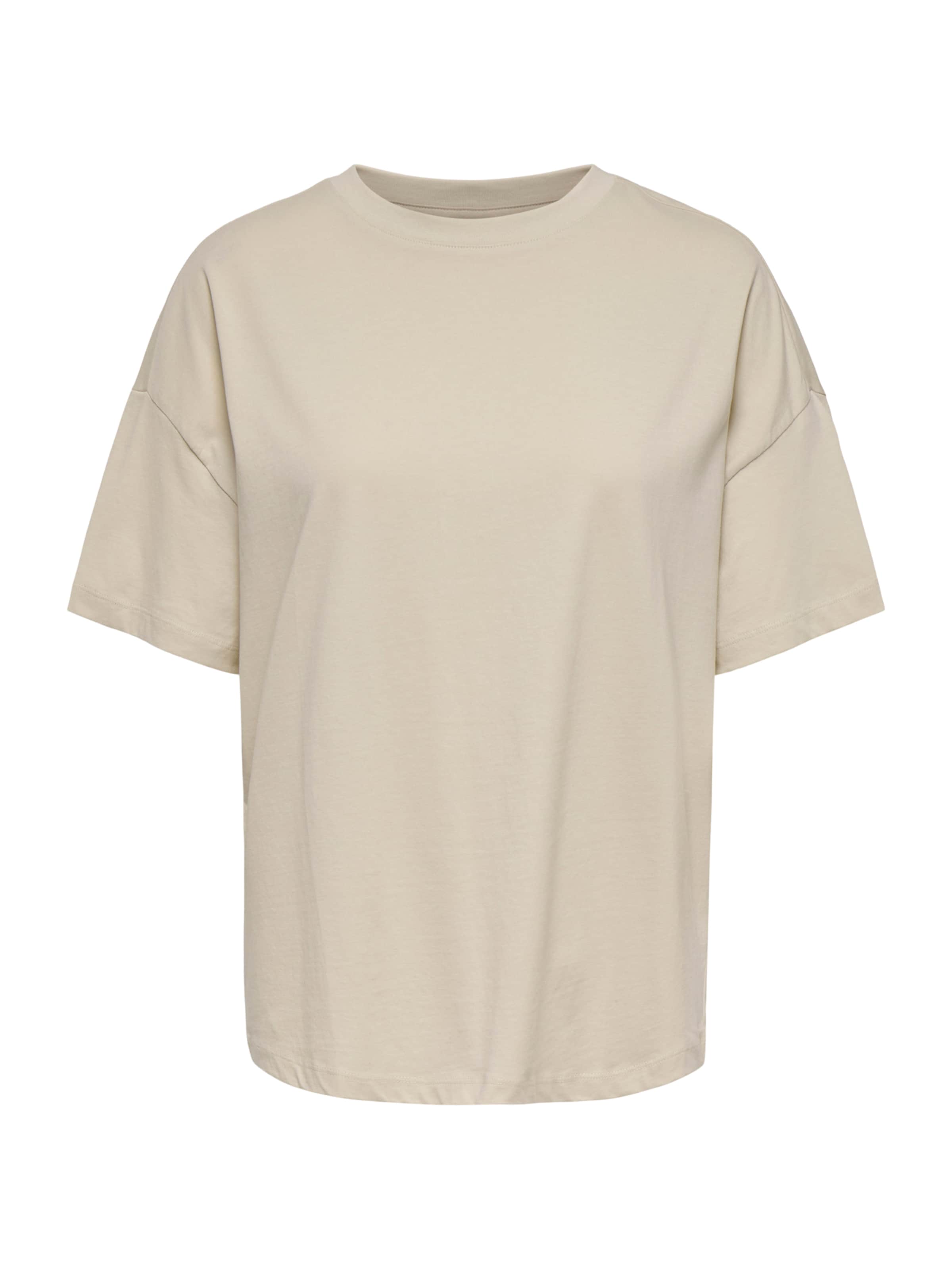 JDY T-Shirt 'JDYCARLA' in ecru / neongelb, Produktansicht