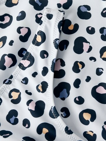 NAME IT Bustier Bikini 'NKFZAnimal' i blå