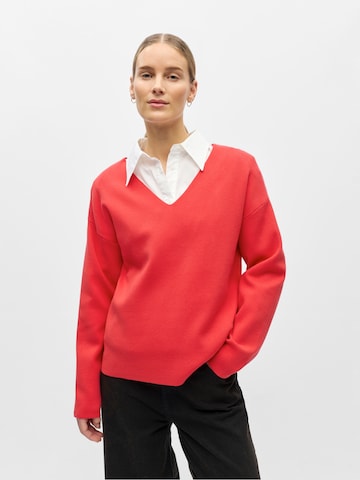 Pull-over 'OBJReynard' OBJECT en rouge : devant