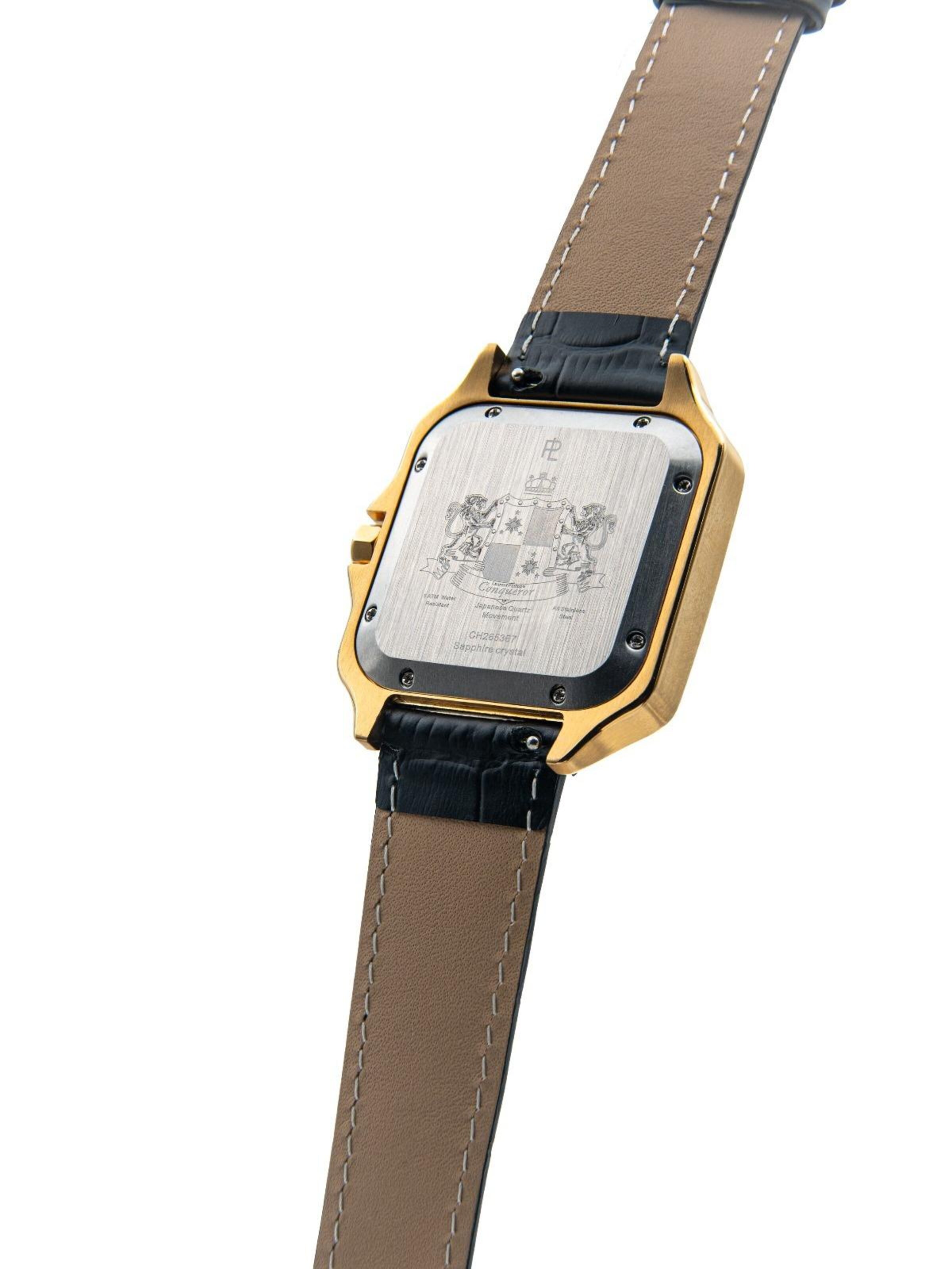 Laurent Philippe - Reloj analógico 'Conqueror The Golden Eye Phantom' en oro