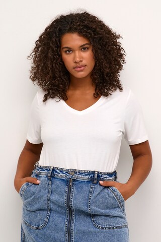 KAFFE CURVE Shirt 'Jena' in White: front