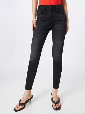 High Waist Skinny Jeans In Black, Noisy May