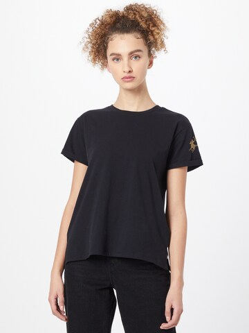 La Martina T-shirt i svart: framsida