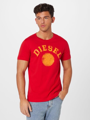 DIESEL - Camisa 'DIEGOR' em vermelho: frente