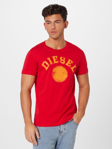 DIESEL T-shirt 'DIEGOR' i röd: framsida