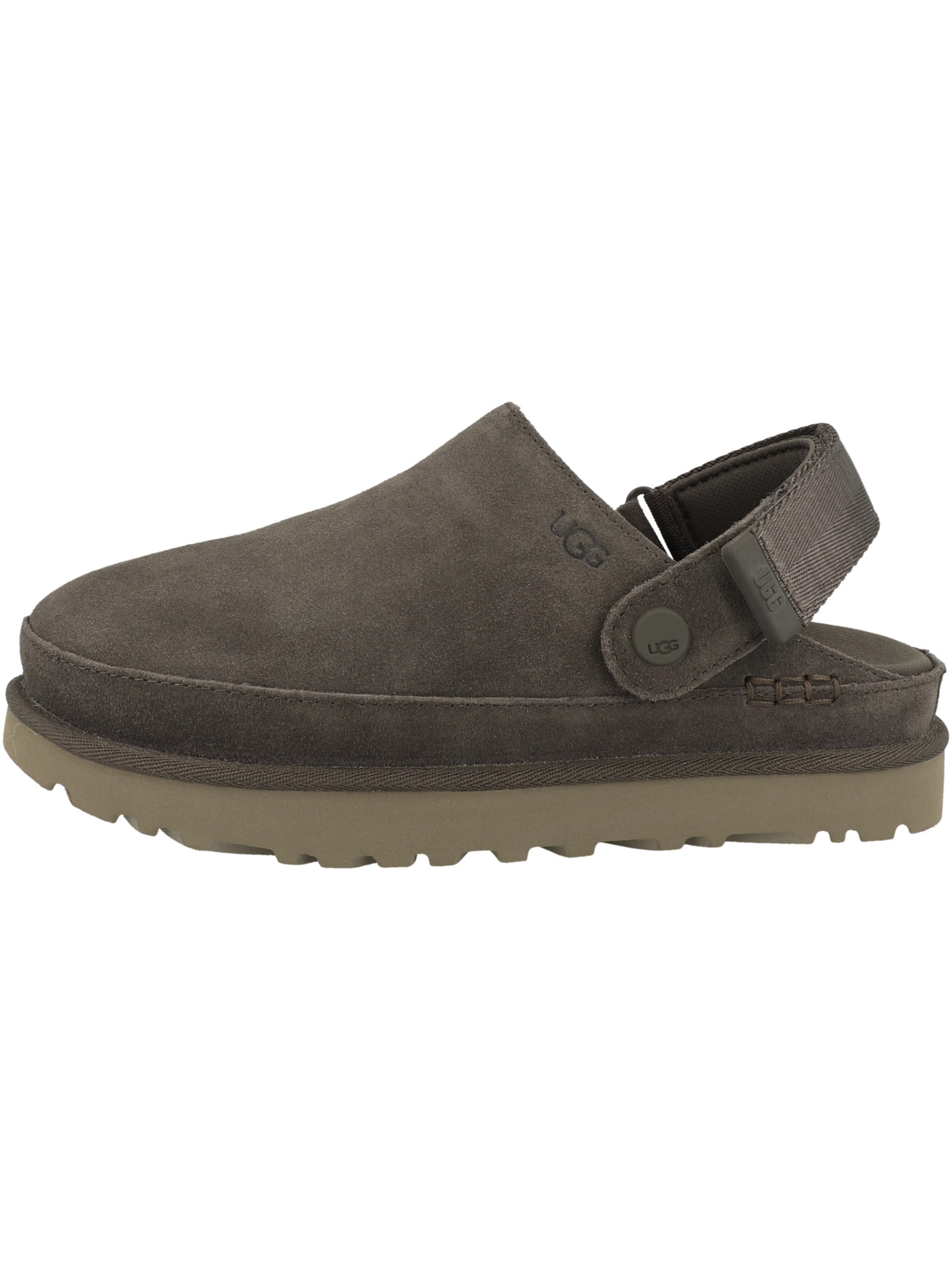 UGG Clogs 'Goldenstar' in Brown: side