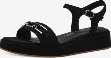 MARCO TOZZI Sandalen met riem in Zwart: voorkant