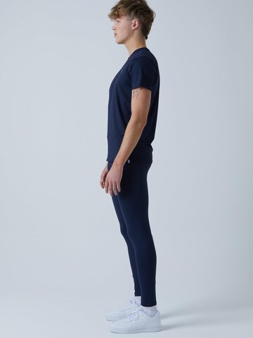 SPORTKIND Slimfit Sportbroek 'Long Running Tights' in Blauw