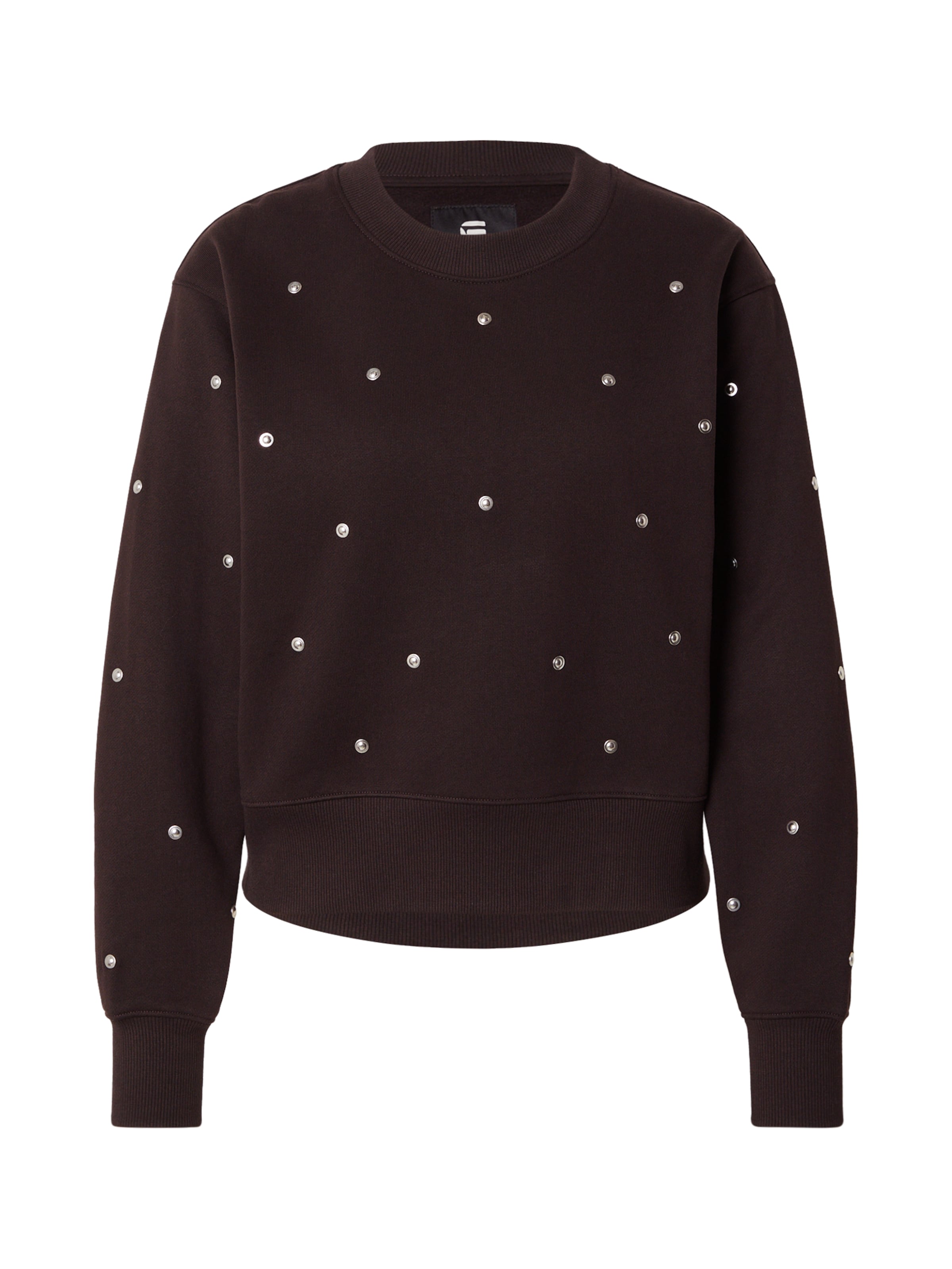 G-STAR Μπλούζα φούτερ 'Heritage' σε καφέ: μπροστά