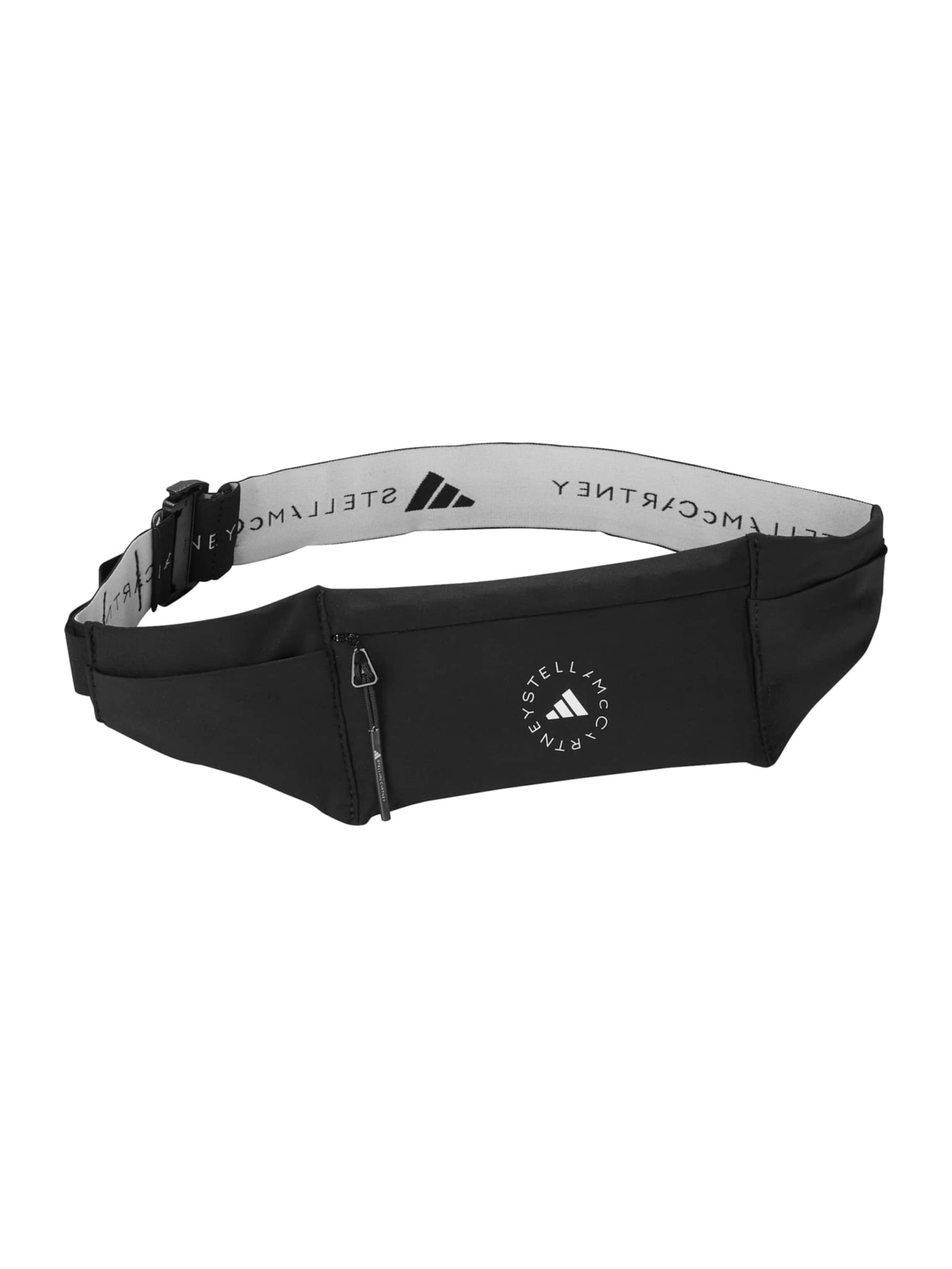 ADIDAS BY STELLA MCCARTNEY - Riñonera deportiva en negro: frente