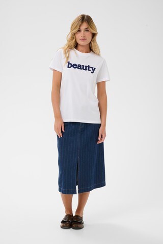 SAINT TROPEZ - Camisa 'Oleni' em branco