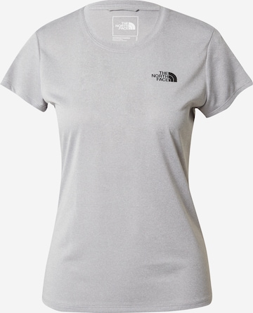 T-shirt fonctionnel 'Reaxion' THE NORTH FACE en gris : devant