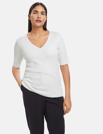 SAMOON Sweater in White: front