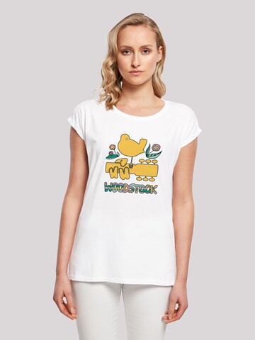 F4NT4STIC Shirt 'Woodstock Artwork' in White: front