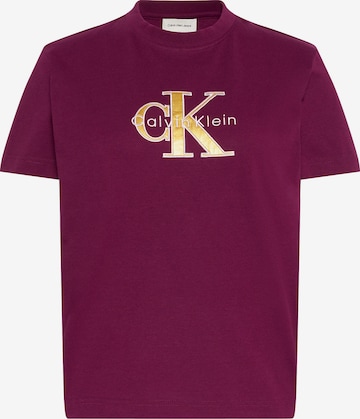 Calvin Klein T-Shirt in Lila: Vorderseite