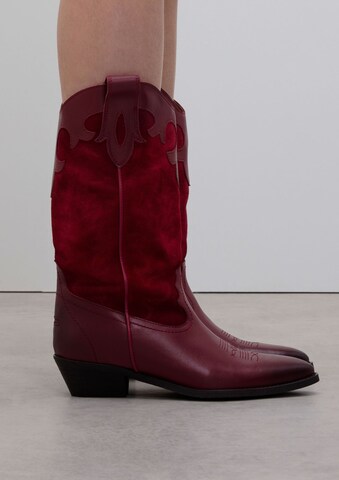 Bottes de cowboy SACHA en rouge