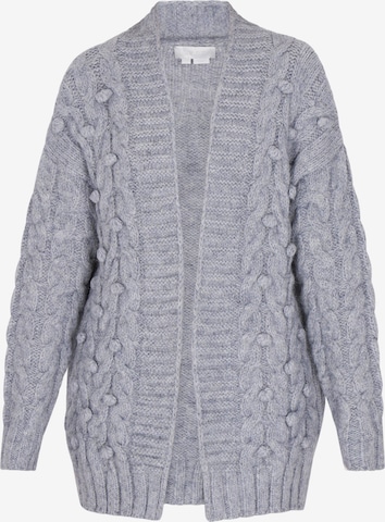 usha WHITE LABEL Knit Cardigan in Grey: front