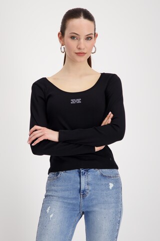monari Shirt in Schwarz: Vorderseite