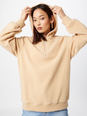 Sweat-shirt VIERVIER en beige : devant