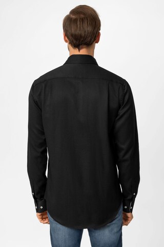 Regular fit Camicia 'Arne' di DENIM CULTURE in nero
