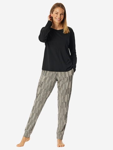 Pyjama 'Modern Nightwear' SCHIESSER en noir