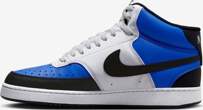 Nike Sportswear High-Top Sneakers 'Court Vision' in Blue / Black / White, Item view
