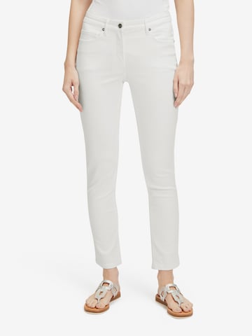 Betty Barclay Slimfit Jeans in Wit: voorkant