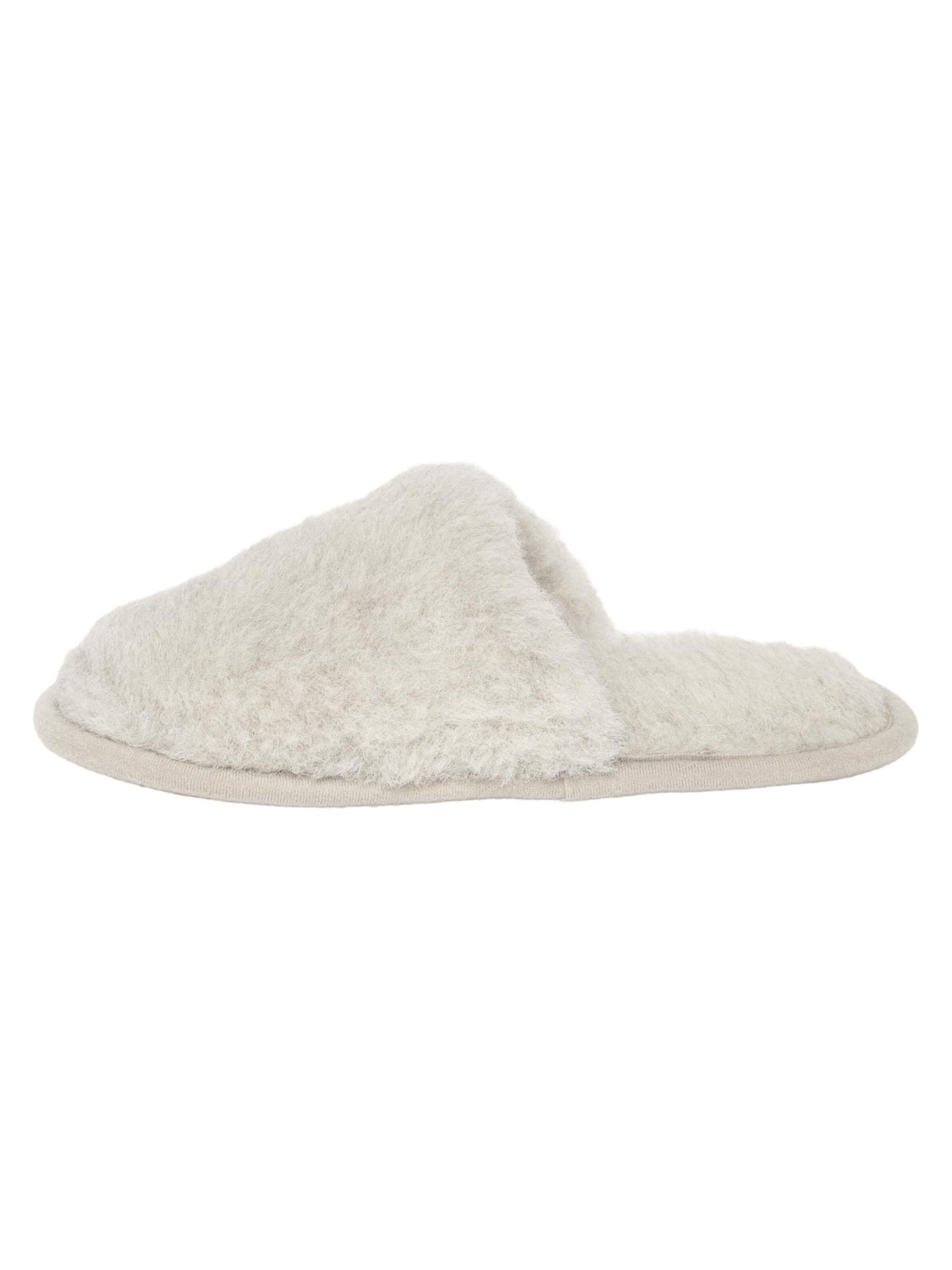 Gottstein Huisschoenen 'Curly Alpaca' in Grijs: voorkant