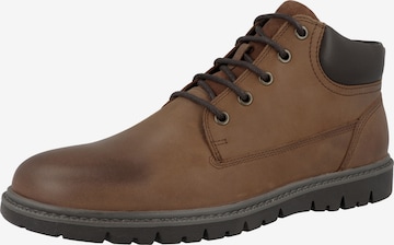 GEOX Lace-Up Boots ' U Ghiacciaio B ' in Brown: front