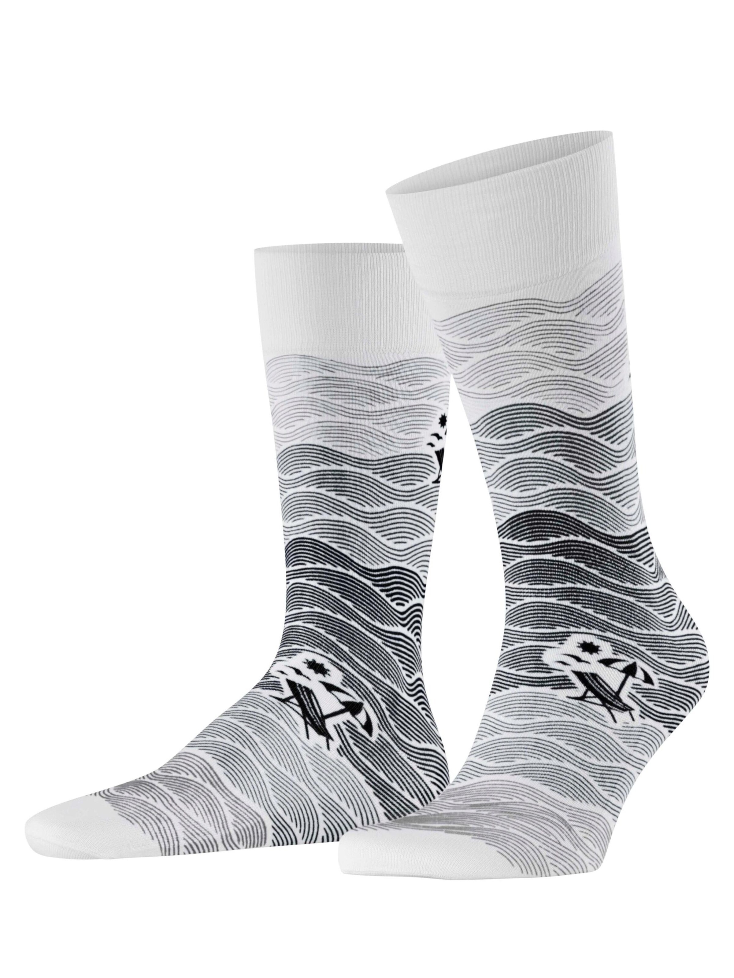 FALKE Socken 'Plage'‌‌‌‌‌‌‌‌ in Schwarz: Vorderseite