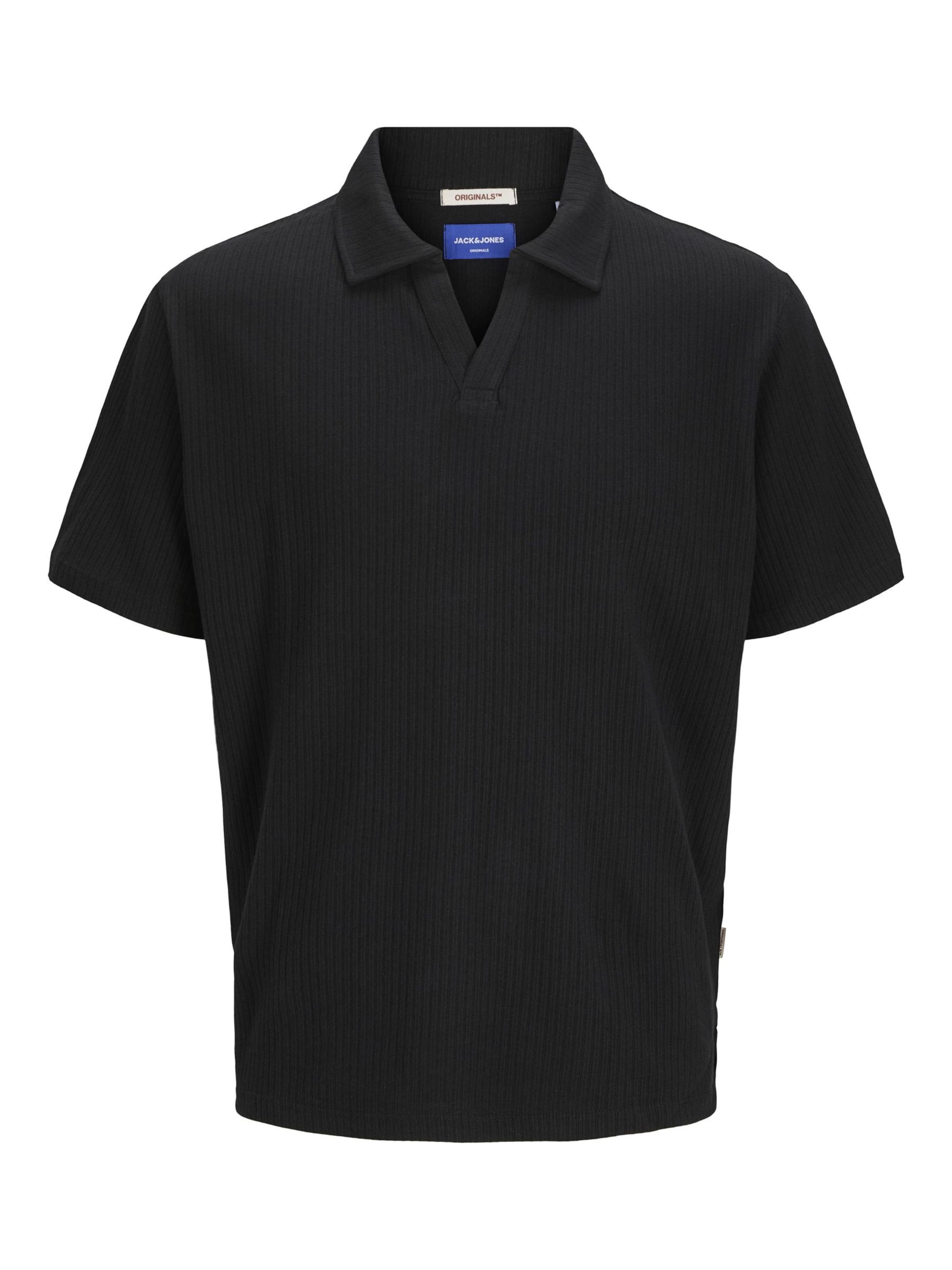 JACK & JONES Poloshirt in Schwarz: Vorderseite