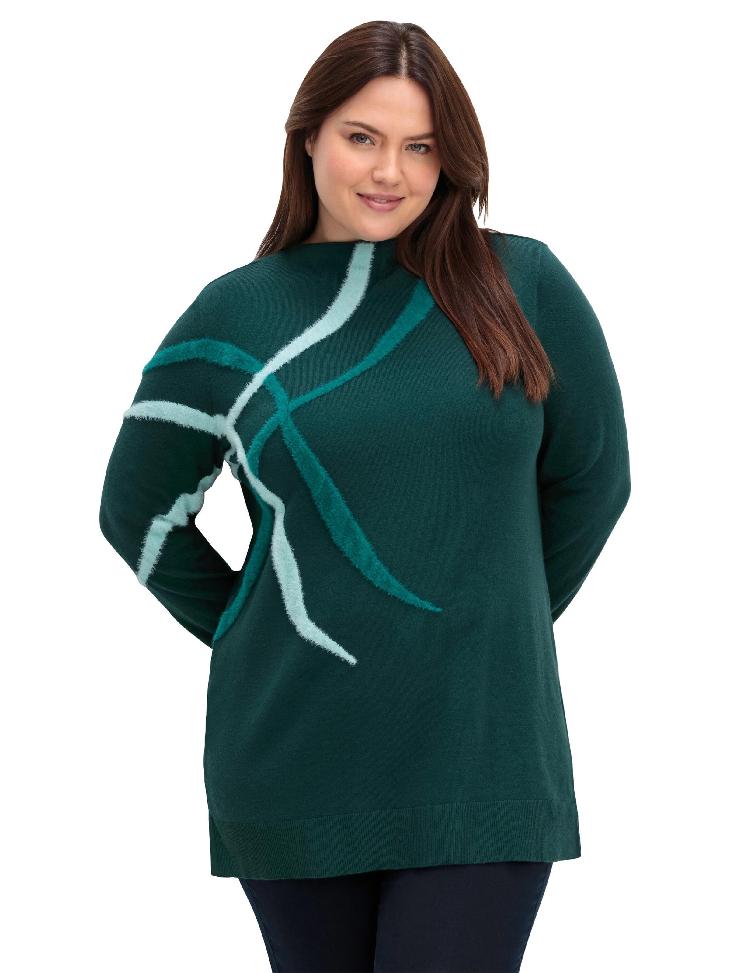 SHEEGO Tröja i grön: framsida