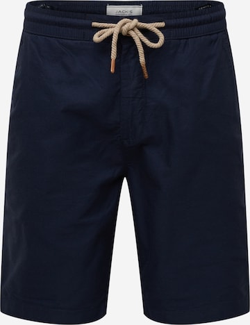 Jack's Regular Broek in Blauw: voorkant