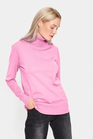 Pull-over SAINT TROPEZ en rose : devant