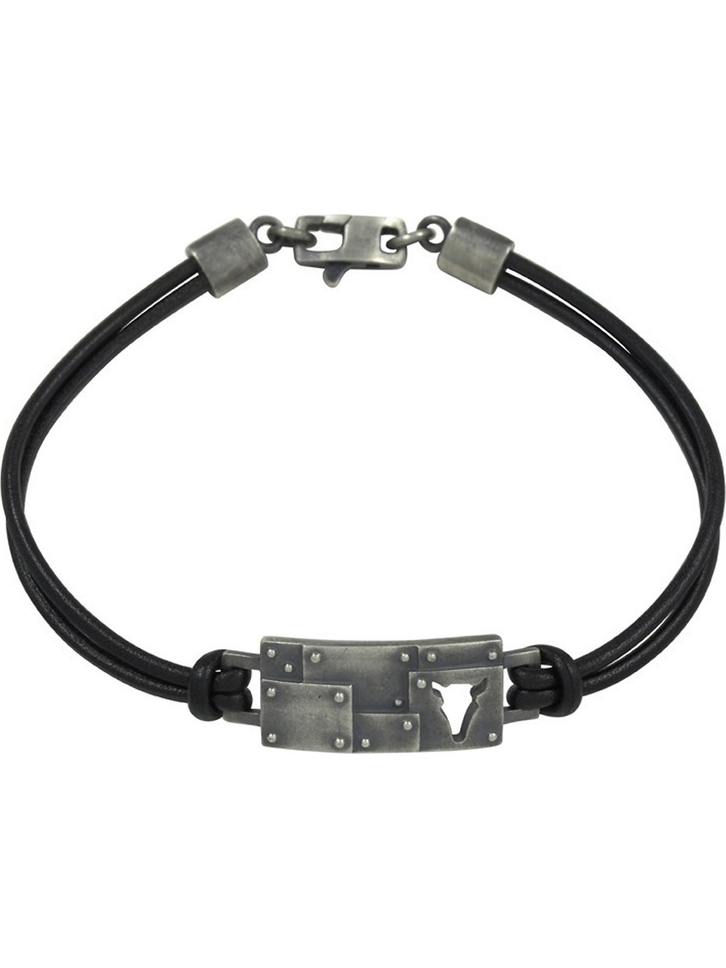 Bracelet caï en noir : devant