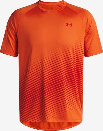 UNDER ARMOUR Functioneel shirt 'UA Tech'' in Oranje: voorkant