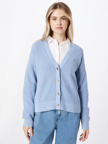 TOMMY HILFIGER Strickjacke 'HAYANA' in Blau: predná strana