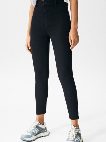 Pull&Bear Skinny Farmer - fekete